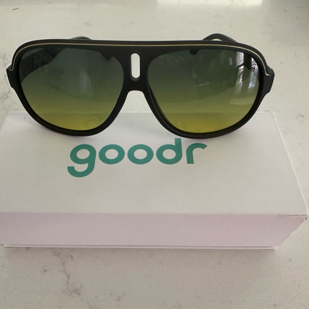 Goodr Black and Yellow Men's Sunglasses